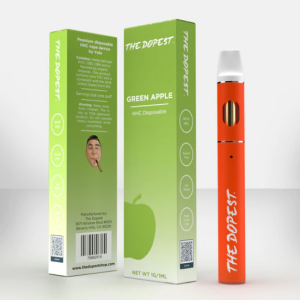 THE DOPEST HHC DISPOSABLE GREEN APPLE