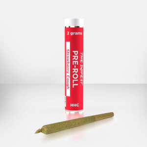 THE DOPEST HHC PRE-ROLLS - STRAWBERRY COUGH SATIVA : 2 GRAMS EACH