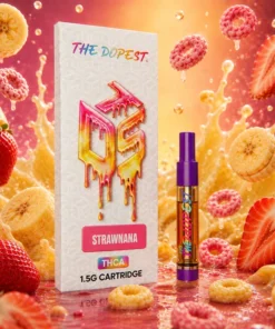 Strawnana 1.5g Liquid Diamonds THCA Vape Cartridge