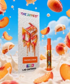 Peaches & Cream 1.5g Liquid Diamonds THCA Vape Cartridge