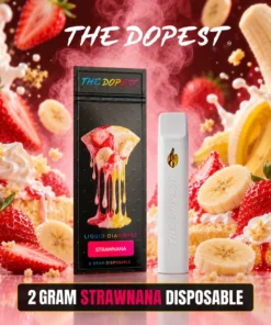 Strawnana 2G THCA Liquid Diamonds Indica Disposable