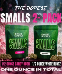 SMALLS 2-PACK: 1 OZ TOTAL: WHITE RUNTZ & CANDY KUSH