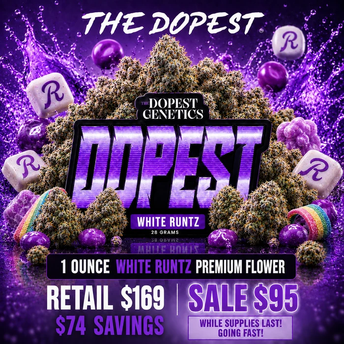 One Ounce White Runtz Bigs 44% off