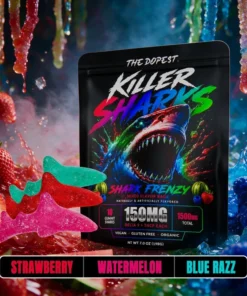 Killer Sharks Mixed Flavor Gummies - 1500MG D9 + THCP.