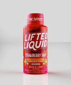 Lifted Liquid: 200MG Strawberry Drip D9 + THCP Syrup