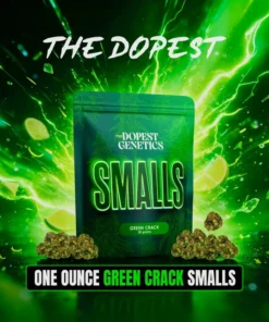 Smalls: Green Crack Sativa flower 28 grams