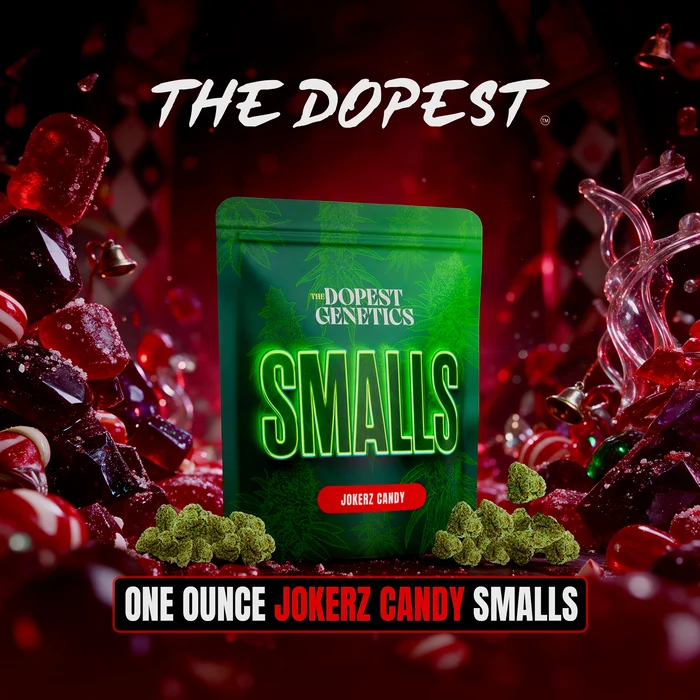Smalls: Jokerz Candy Indica flower 28 grams