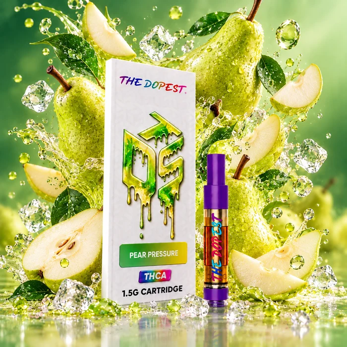 Pear Pressure 1.5g Liquid Diamonds Sativa THCA Vape Cartridge